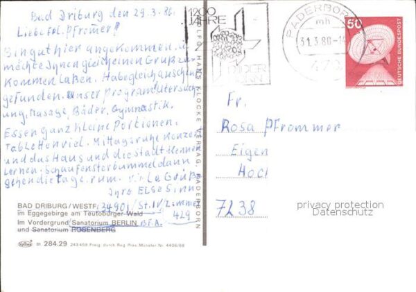 Bad Driburg Sanatorium Eggegebirge am Teutoburger W – Bild 2