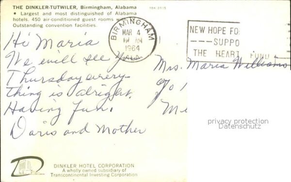 Birmingham Alabama The Dinkler Tutwiler – Bild 2