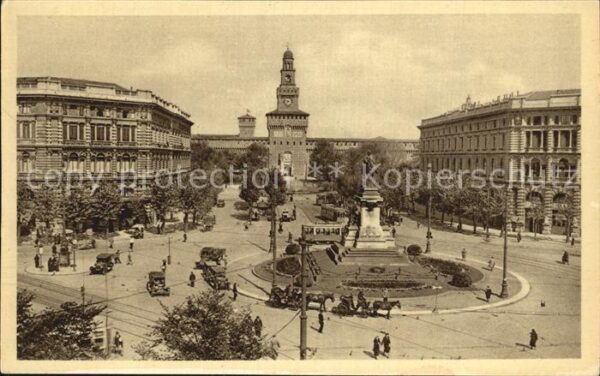 Milano Largo Cairoli und Garibaldi Monument