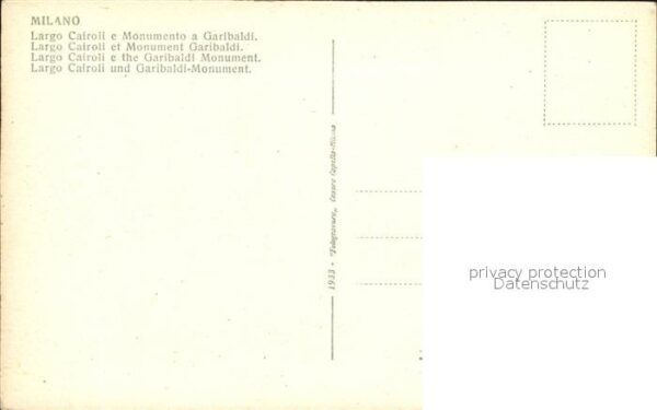 Milano Largo Cairoli und Garibaldi Monument – Bild 2
