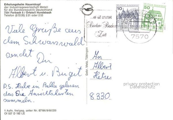 Forbach Baden Erholungsheim Hauerskopf – Bild 2