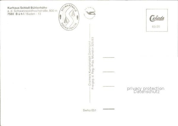Buehl Baden Kurhaus Schloss Bühlerhöhe Fliegeraufna – Bild 2