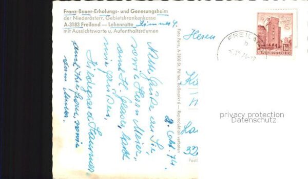 Lehenrotte Tuernitz Franz Bauer-Erholungsheim – Bild 2