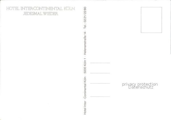 Koeln Rhein Hotel Inter-Continental – Bild 2