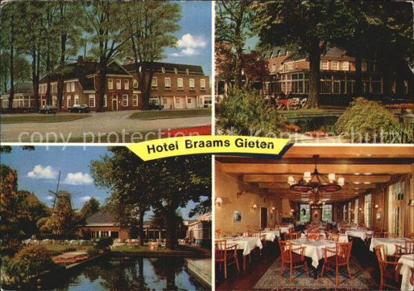 Gieten Hotel Braams Speiseraum Park