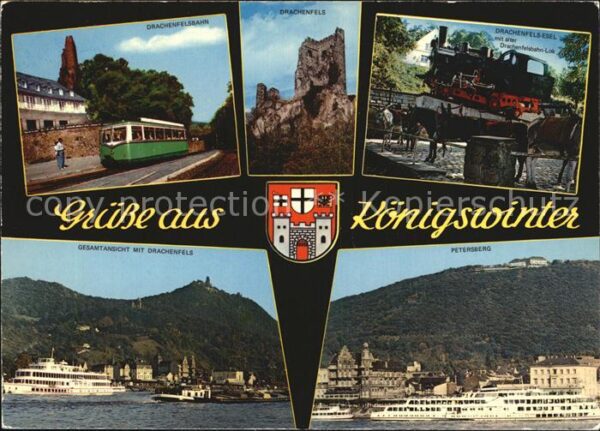 Koenigswinter Drachenfels Esel Drachenfelsbahn Gesamt