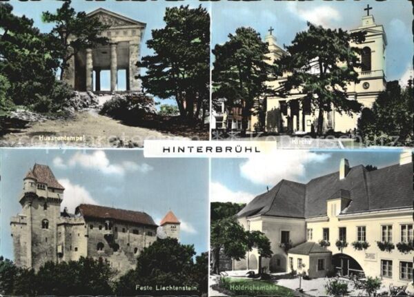 Hinterbruehl Niederoesterreich Husarentempel Feste Lichtenstein Kirche