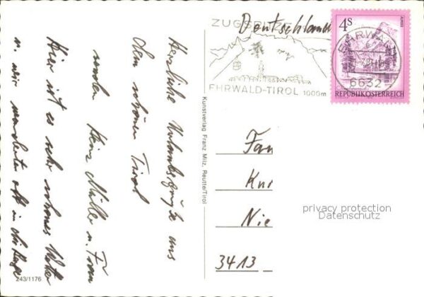 Ehrwald Tirol Weide Teilansicht Panorama Gondel – Bild 2