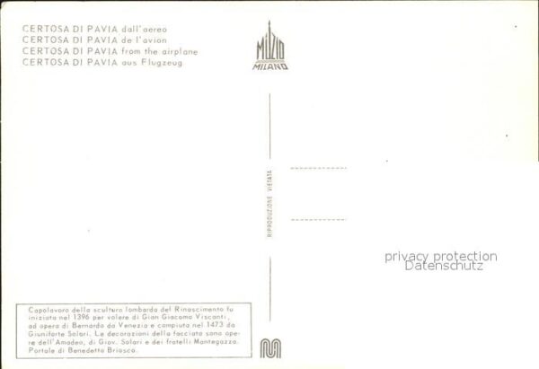 Pavia Fliegeraufnahme Certosa – Bild 2
