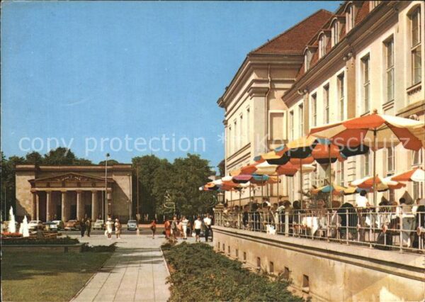 Berlin Blick vom OpernCafe zum Mahnial