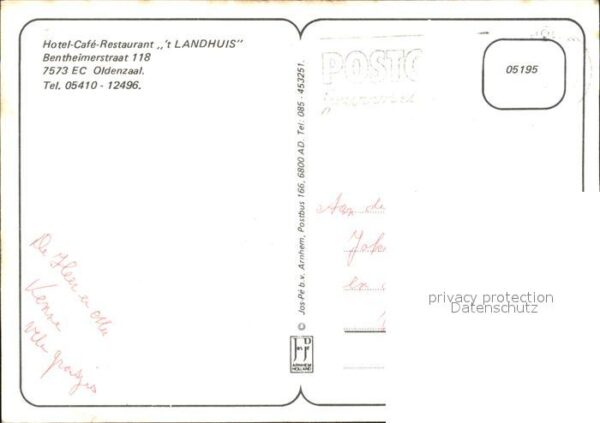 Oldenzaal Hotel Cafe Restaurant 't Landhuis – Bild 2