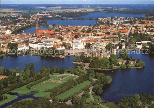 Schwerin Mecklenburg Fliegeraufnahme