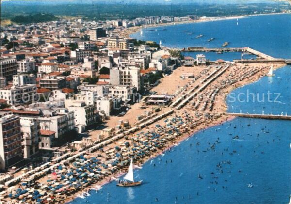 Gabicce Mare Fliegeraufnahme Strand