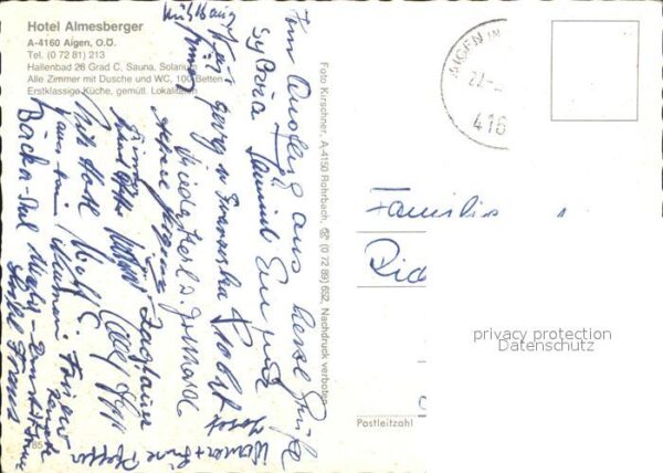 Aigen Schlaegl Hotel Almesberger Speisesaal Hallenbad – Bild 2