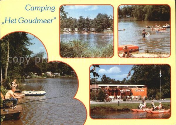 Oosterwolde Camping Het Goudmeer See Ufer Angler