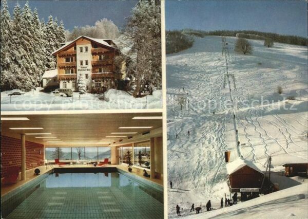 Wieden Schwarzwald Berghotel Wiedener Eck Skilift Hallenba