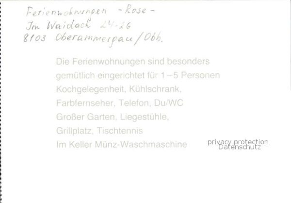 Oberammergau Ferienwohnungen Rose – Bild 2