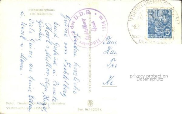 Oberwiesenthal Erzgebirge Fichtelberghaus HO Gaststätte – Bild 2