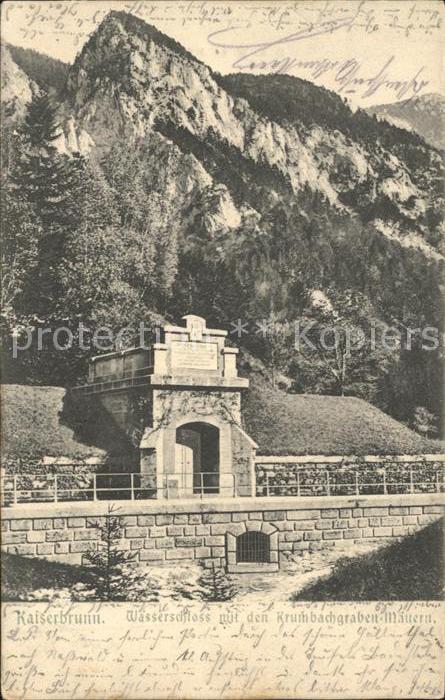 Kaiserbrunn Wasserschloss mit den Kruthbachgraben M