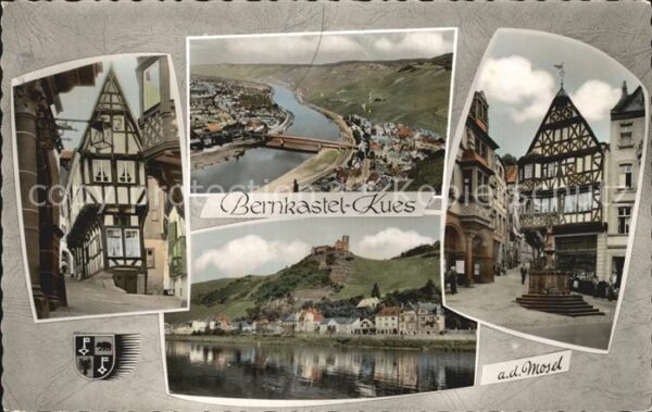 Bernkastel-Kues Kleines Haus Panorama Moselpartie Fachw