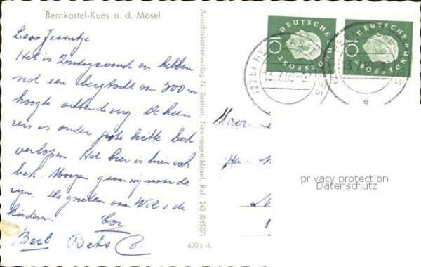 Bernkastel-Kues Kleines Haus Panorama Moselpartie Fachw – Bild 2