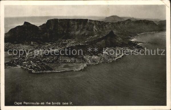 Kapstadt Cape Peninsula Air view