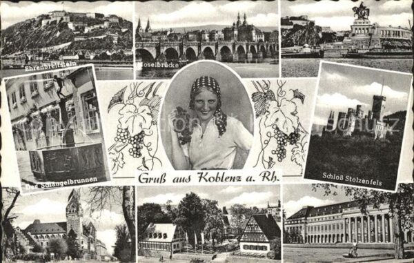 Koblenz Rhein Ehrenbreitstein Moselbrücke Schlängelbr