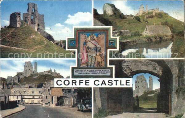 Corfe Dorset Corfe Castle Teilansichten