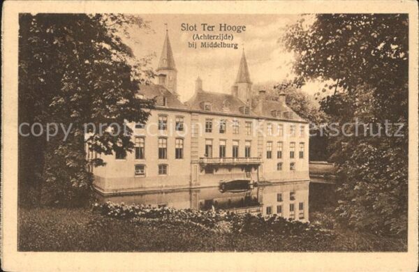 Middelburg Zeeland Slot Ter Hooge Achterzijde