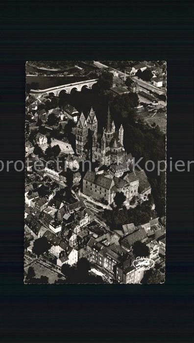 Limburg Lahn Dom und Schloss Fliegeraufnahme