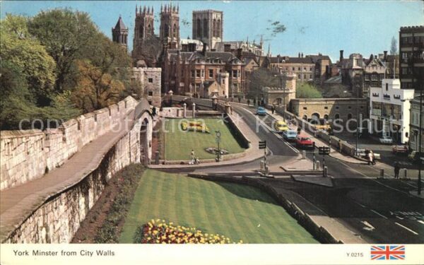 York UK Minster from City Walls