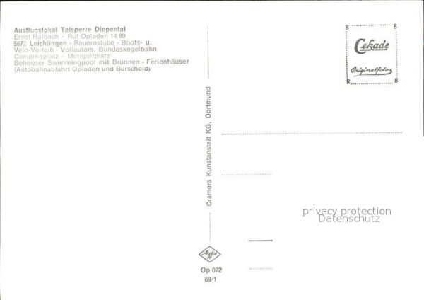 Leichlingen Rheinland Ausflugslokal Talsperre Diepental Brunn – Bild 2
