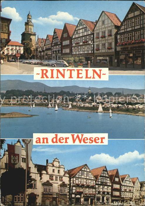 Rinteln Stadtansicht Flusspartie