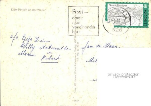 Rinteln Stadtansicht Flusspartie – Bild 2