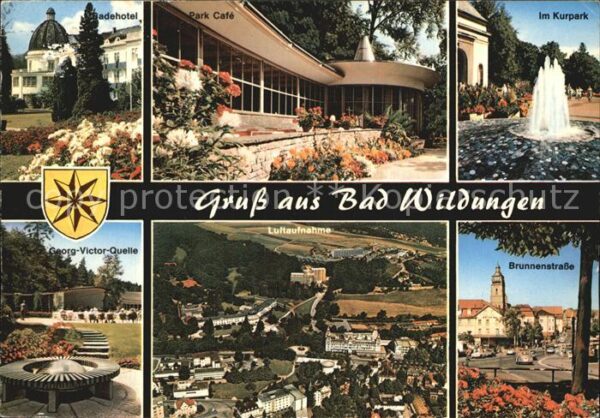 Bad Wildungen Badehotel Parkcafe Kurpark Georg Victor