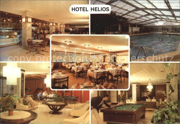 Lloret de Mar Hotel Helios Bar Speisesaal Hallenbad S