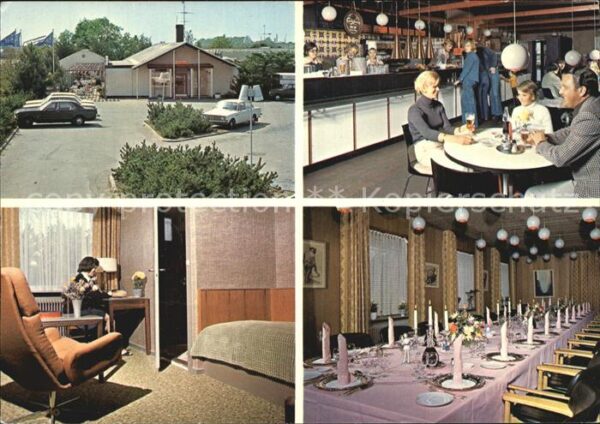 Roskilde Motor Hotel Gastraum Zimmer Festliche T