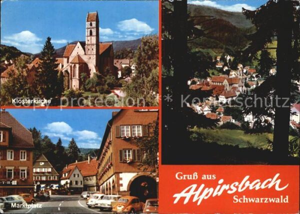 Alpirsbach Klosterkirche Marktplatz