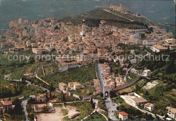 Assisi Umbria Panorama dall aereo
