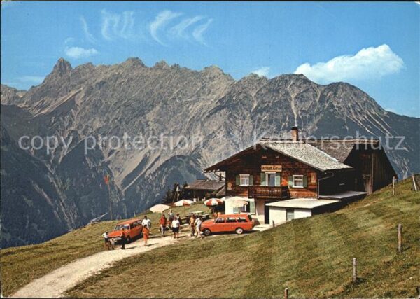 Bartholomaeberg Vorarlberg Alpengasthaus Rellseck mit Zimba