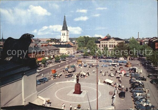 Karlstad Varmlands Lan View of the Main Square the Cathedral a