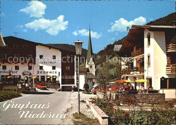 Niederau Wildschoenau Dorfpartie Gasthof Brunner