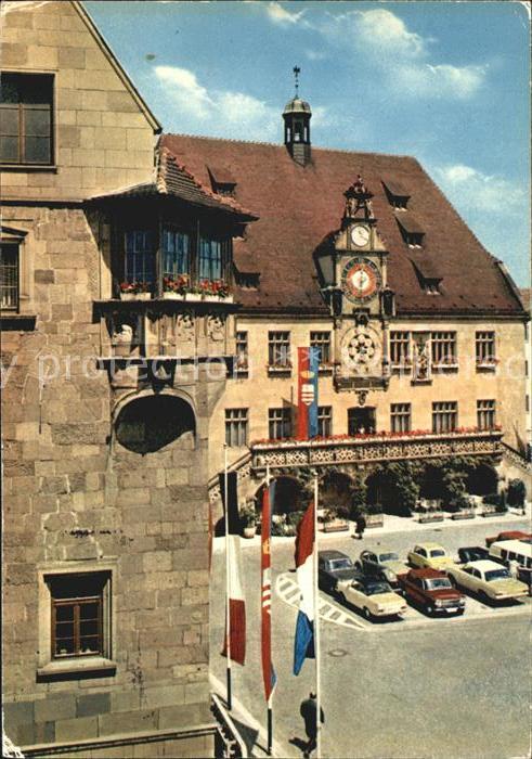 Heilbronn Neckar Rathaus und Käthchenhaus