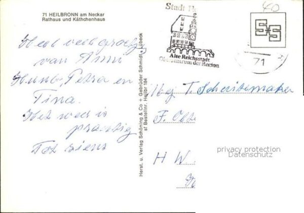 Heilbronn Neckar Rathaus und Käthchenhaus – Bild 2