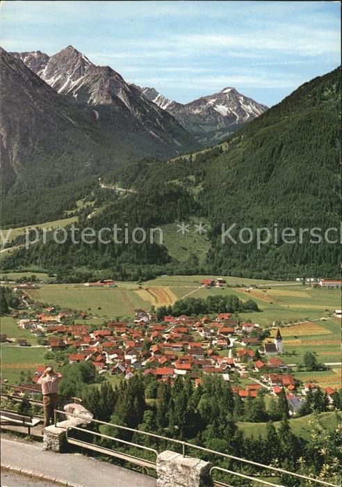 Bad Oberdorf Blick von der Jochkanzel mit Rotspitze