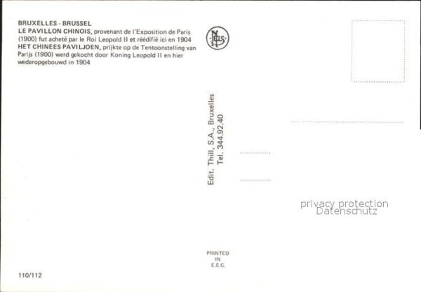 Bruxelles Bruessel Pavillon Chinois – Bild 2