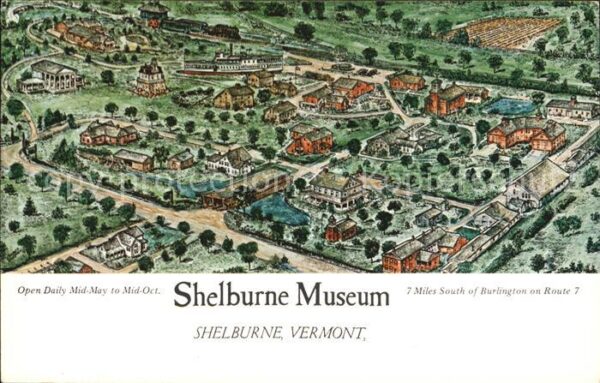 Shelburne Vermont Shelburne Museum Künstlerkarte
