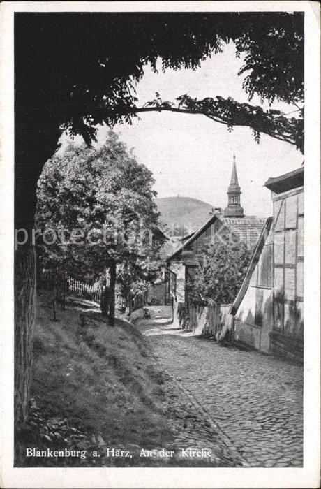 Blankenburg Harz An der Kirche