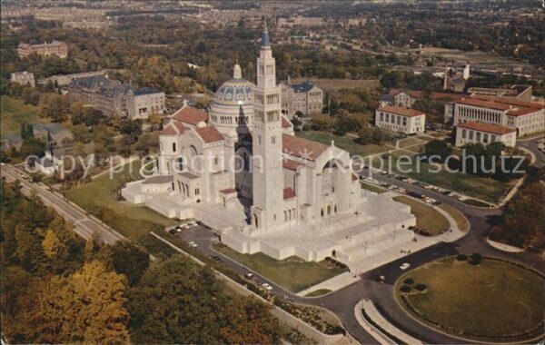 Washington DC Aerial view of the National Shrine of t