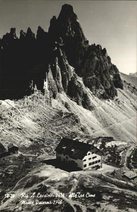 Drei Zinnen Hütte Fliegeraufnahme